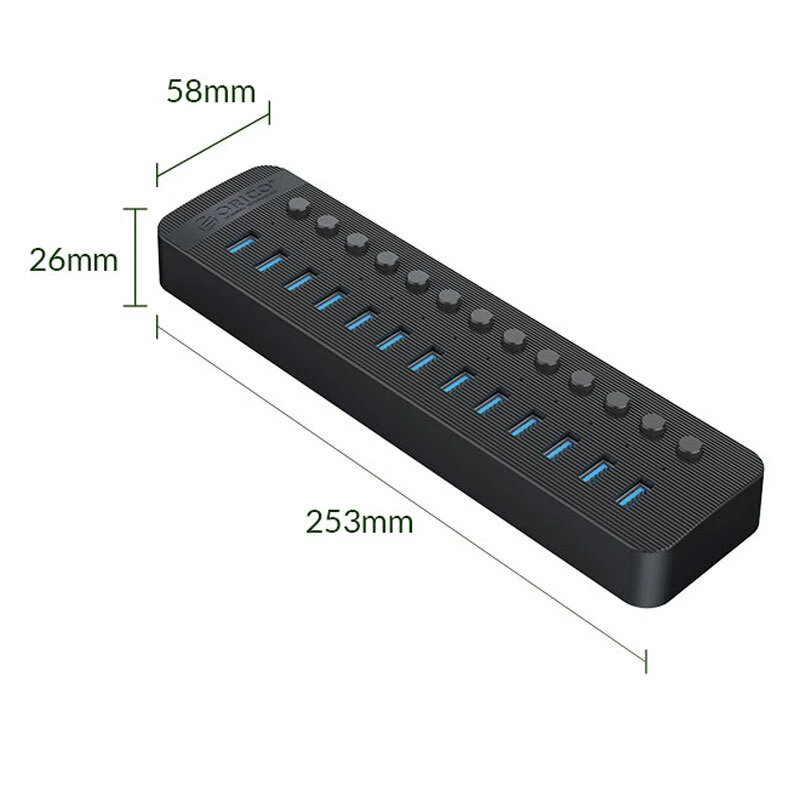 هاب 13 پورت USB 3.0 اوریکو CT2U3-13AB