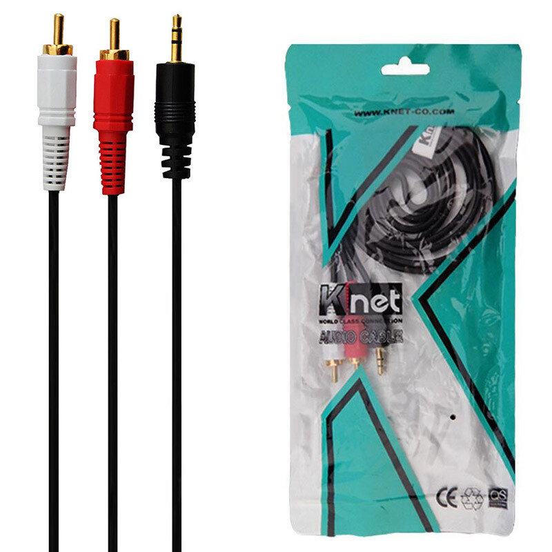 کابل 1 به 2 صدا K-net K-C145 1.5m