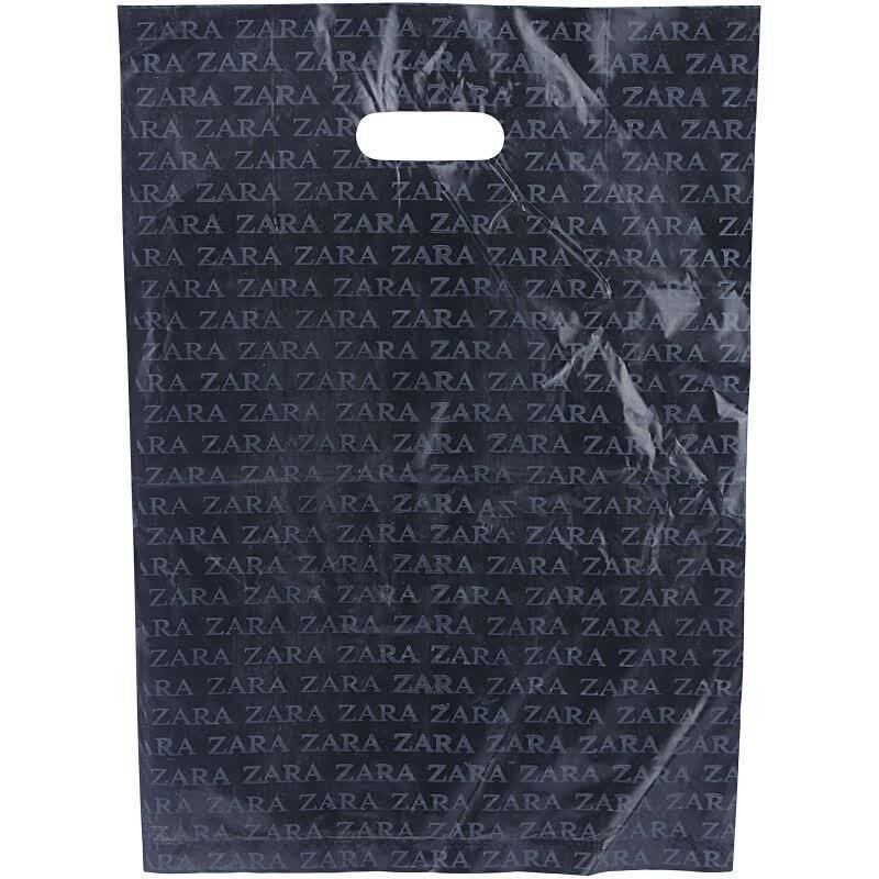 نایلون دسته دار طرح زارا سایز 45*30 سانتی متر بسته 1 کیلویی