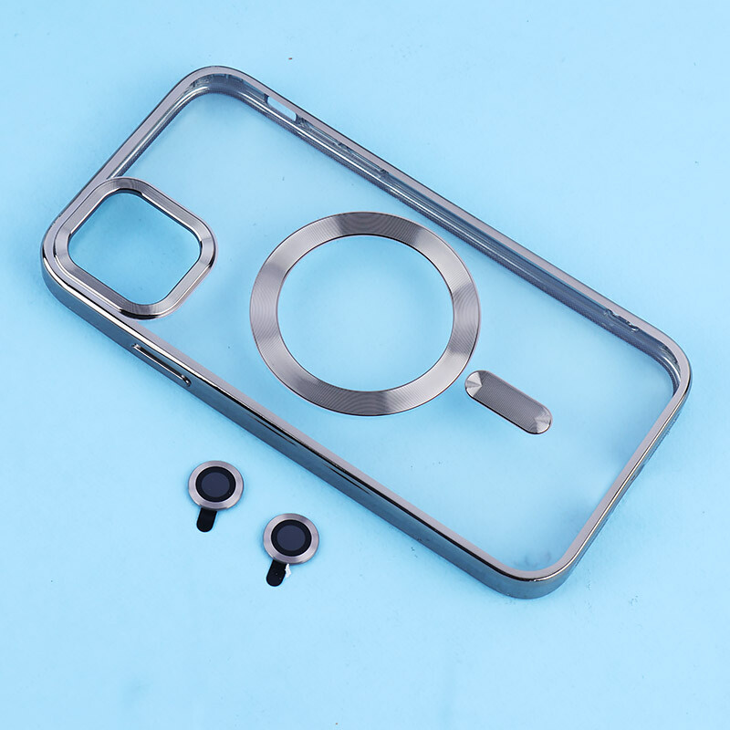 قاب ژله ای مگ سیف آیفون iPhone 11 دور رنگی با محافظ لنز رینگی