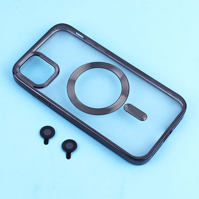 قاب ژله ای مگ سیف آیفون iPhone 11 دور رنگی با محافظ لنز رینگی