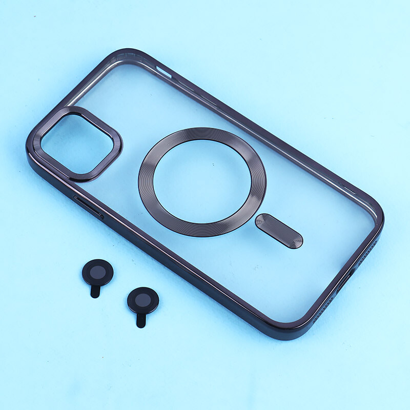 قاب ژله ای مگ سیف آیفون iPhone 11 دور رنگی با محافظ لنز رینگی