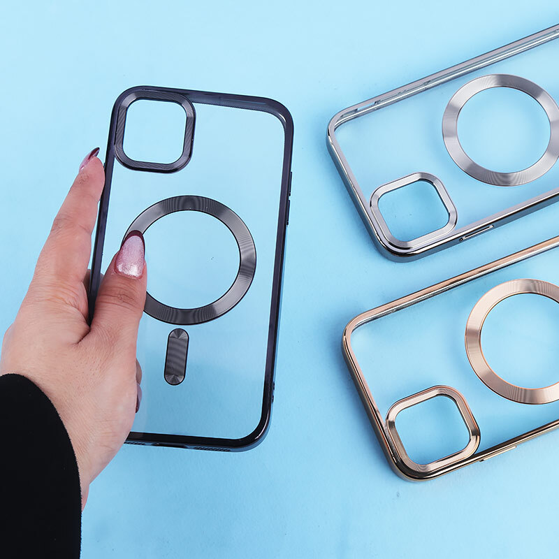 قاب ژله ای مگ سیف آیفون iPhone 11 دور رنگی با محافظ لنز رینگی