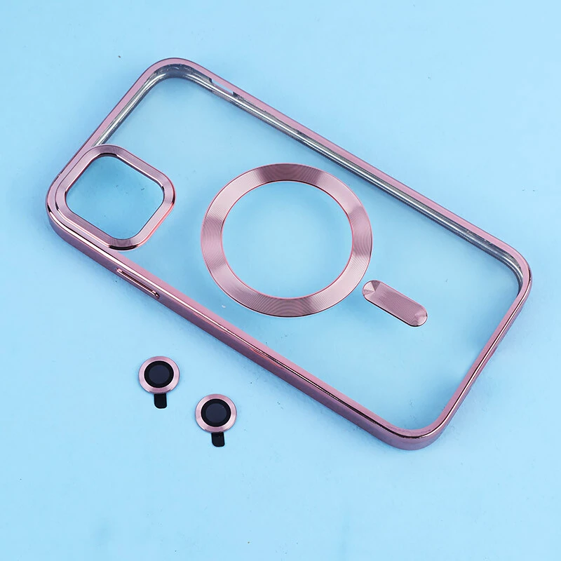 قاب ژله ای مگ سیف آیفون iPhone 11 دور رنگی با محافظ لنز رینگی