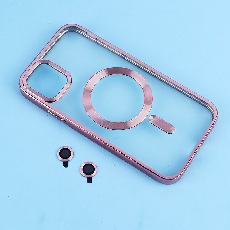 قاب ژله ای مگ سیف آیفون iPhone 11 دور رنگی با محافظ لنز رینگی