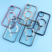 قاب ژله ای مگ سیف آیفون iPhone 11 دور رنگی با محافظ لنز رینگی