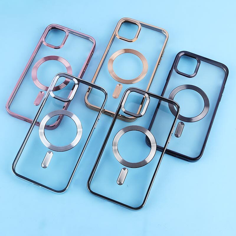 قاب ژله ای مگ سیف آیفون iPhone 11 دور رنگی با محافظ لنز رینگی