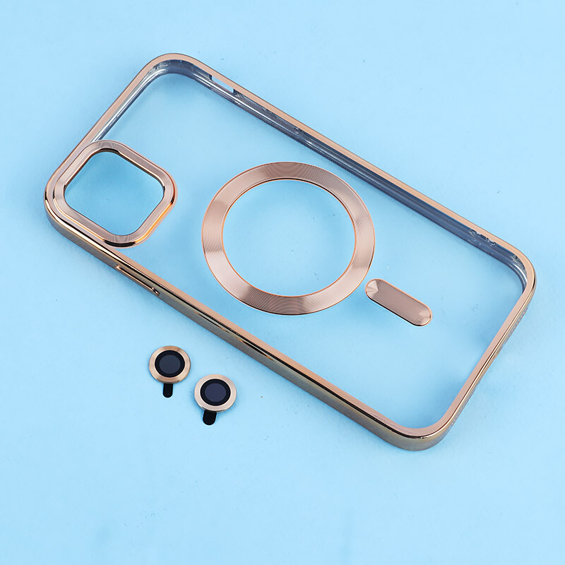 قاب ژله ای مگ سیف آیفون iPhone 11 دور رنگی با محافظ لنز رینگی