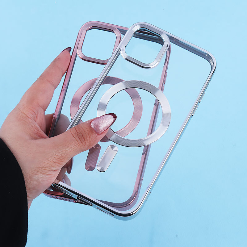 قاب ژله ای مگ سیف آیفون iPhone 11 دور رنگی با محافظ لنز رینگی