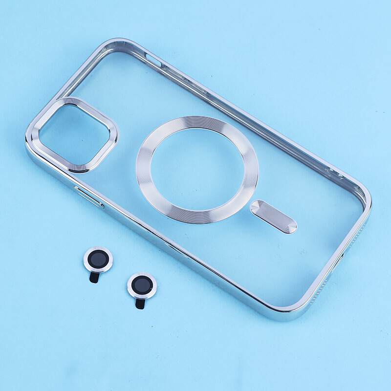 قاب ژله ای مگ سیف آیفون iPhone 11 دور رنگی با محافظ لنز رینگی