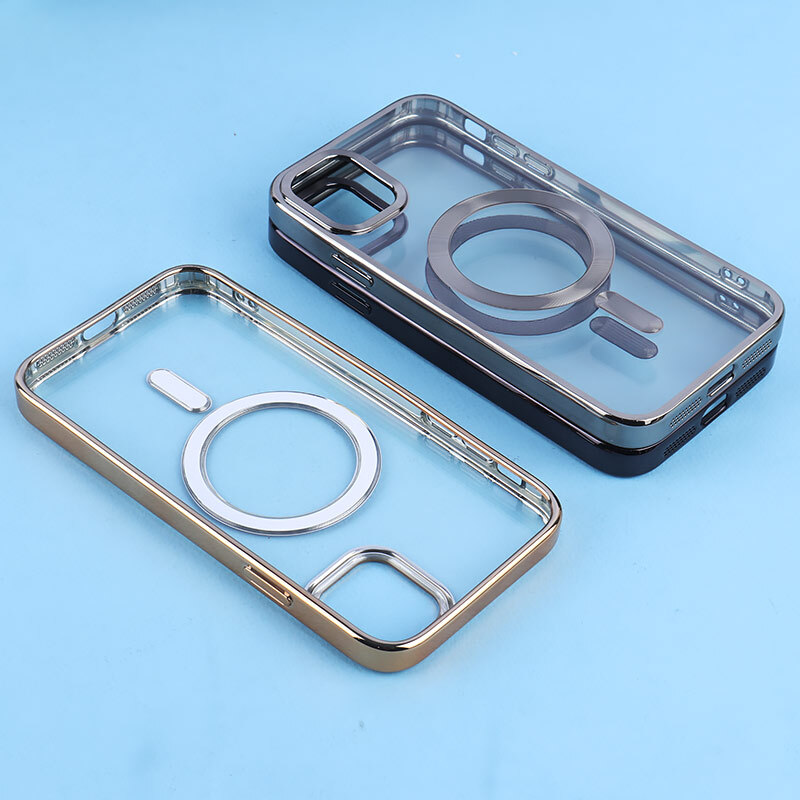 قاب ژله ای مگ سیف آیفون iPhone 11 دور رنگی با محافظ لنز رینگی