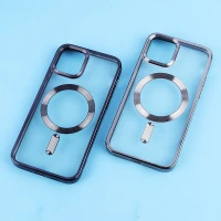 قاب ژله ای مگ سیف آیفون iPhone 11 Pro دور رنگی با محافظ لنز رینگی