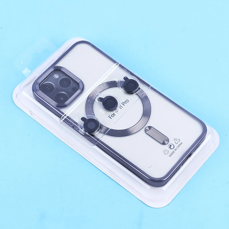 قاب ژله ای مگ سیف آیفون iPhone 11 Pro دور رنگی با محافظ لنز رینگی