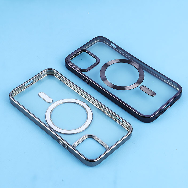 قاب ژله ای مگ سیف آیفون iPhone 11 Pro دور رنگی با محافظ لنز رینگی