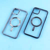 قاب ژله ای مگ سیف آیفون iPhone 11 Pro Max دور رنگی با محافظ لنز رینگی