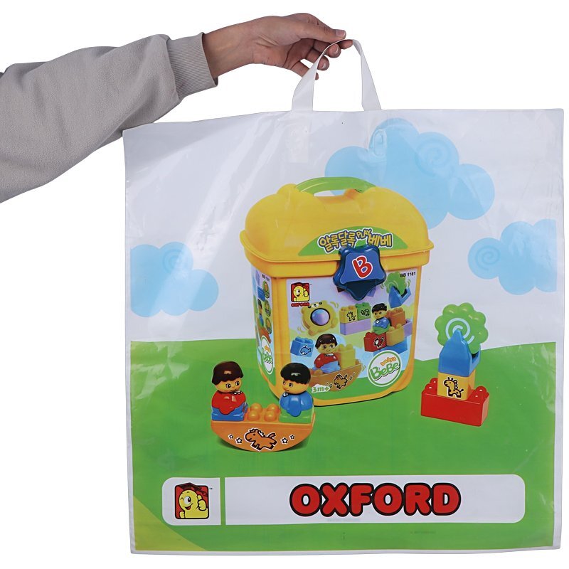 نایلون دسته دار دسته تقویتی طرح اسباب بازی سایز 55*55 سانتی متر بسته 1 کیلویی