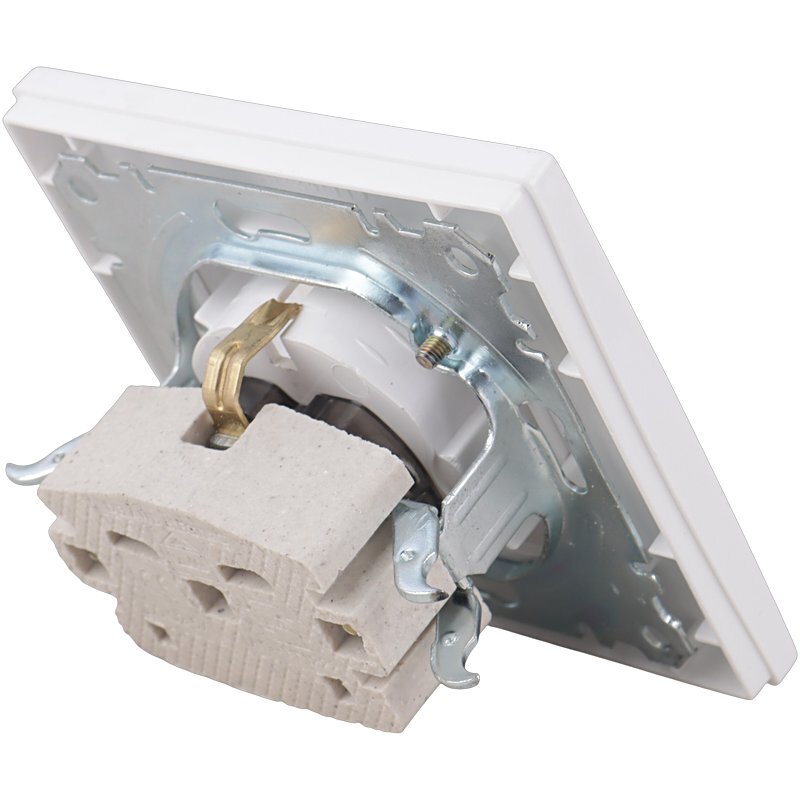 پریز محافظ دار پایه سرامیکی توکار ارت دار دلند الکتریک آسا