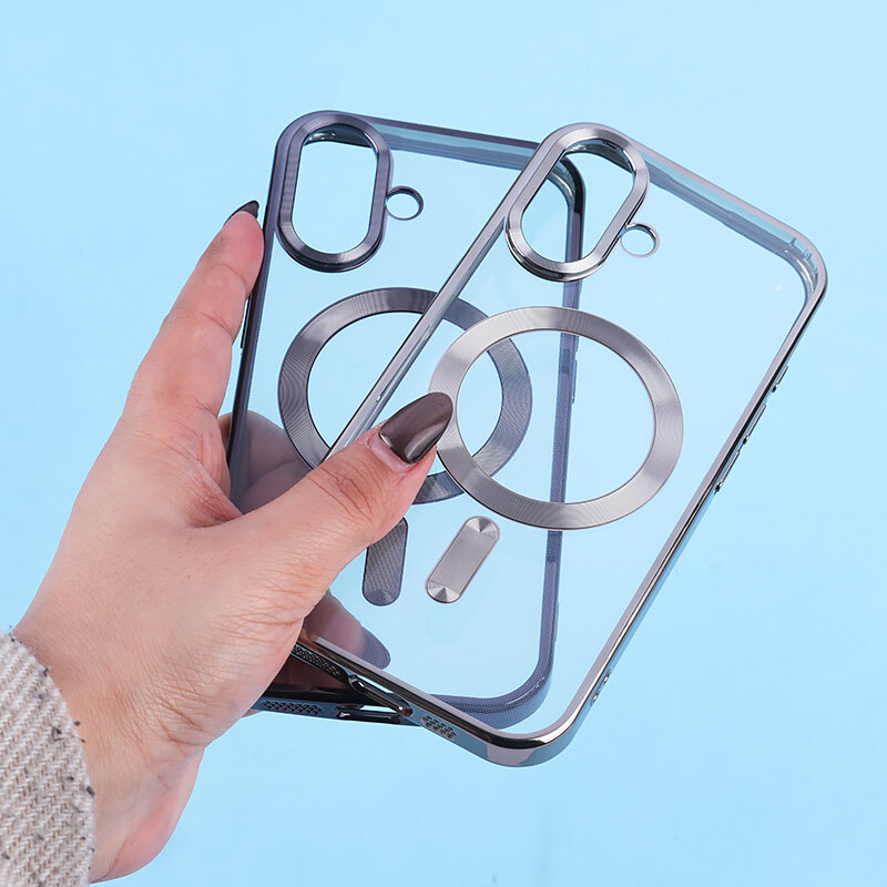 قاب ژله ای مگ سیف آیفون iPhone 16 دور رنگی با محافظ لنز رینگی
