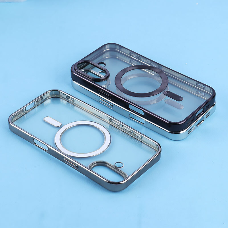 قاب ژله ای مگ سیف آیفون iPhone 16 دور رنگی با محافظ لنز رینگی