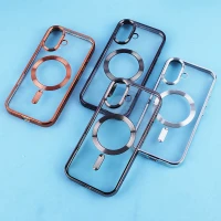 قاب ژله ای مگ سیف آیفون iPhone 17 دور رنگی با محافظ لنز رینگی