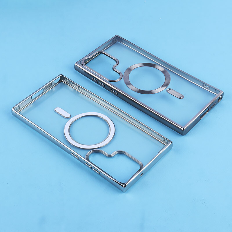 قاب ژله ای مگ سیف سامسونگ Galaxy S23 Ultra دور رنگی با محافظ لنز رینگی