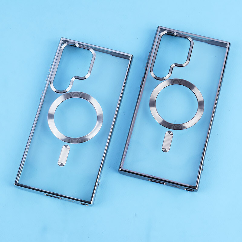 قاب ژله ای مگ سیف سامسونگ Galaxy S23 Ultra دور رنگی با محافظ لنز رینگی