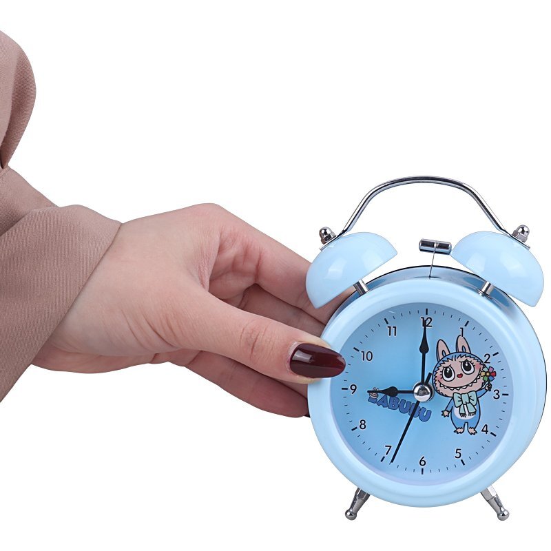 ساعت رومیزی زنگ دار طرح لبوبو و کرومی No.669