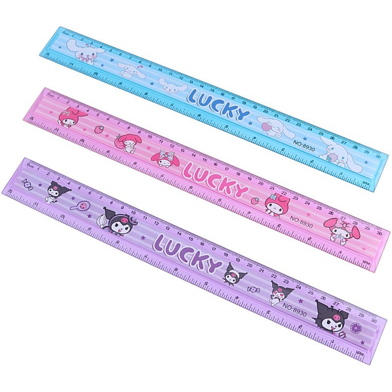 خط کش پلاستیکی طرح عروسکی NO.8930 30cm