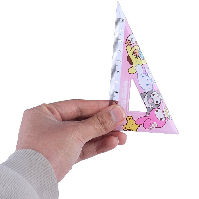 ست نقاله گونیا و خط کش پلاستیکی طرح عروسکی KD-15TC