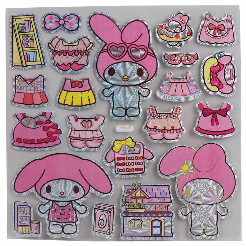 برچسب عروسکی طرح کرومی و کیتی DIY BHHA