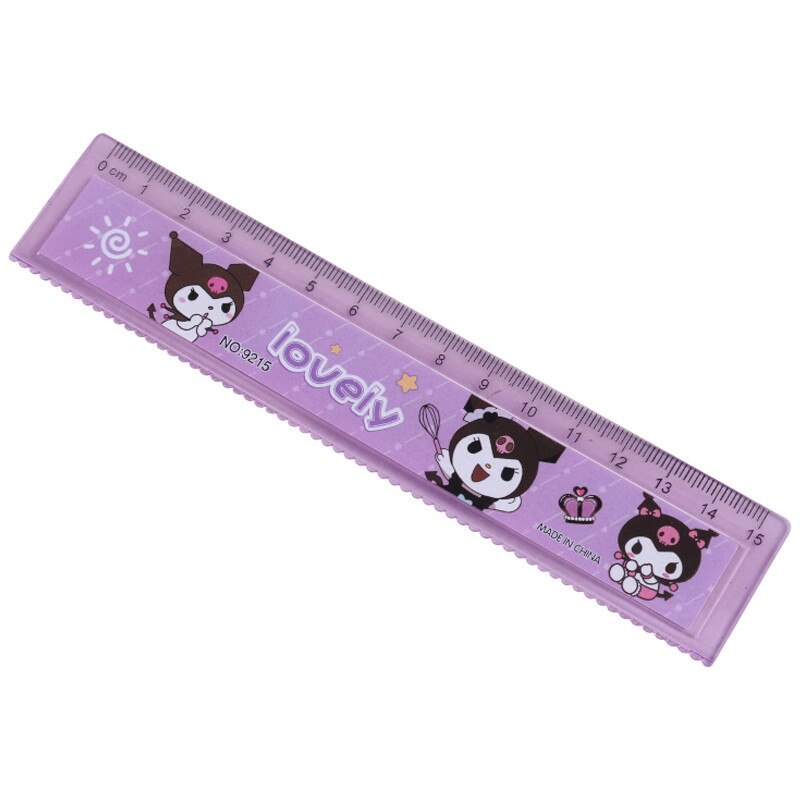 خط کش پلاستیکی طرح عروسکی NO.9215 15cm