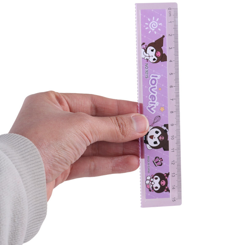 خط کش پلاستیکی طرح عروسکی NO.9215 15cm