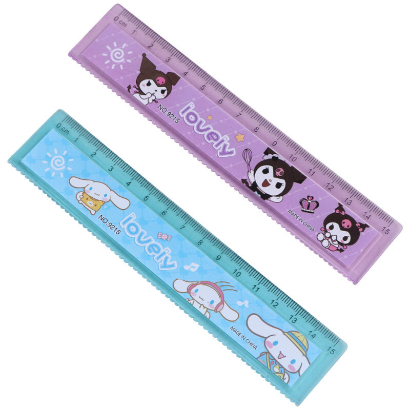 خط کش پلاستیکی طرح عروسکی NO.9215 15cm