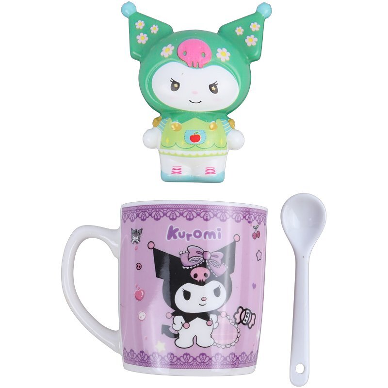 ست ماگ سرامیکی و عروسک طرح کرومی AT-1979