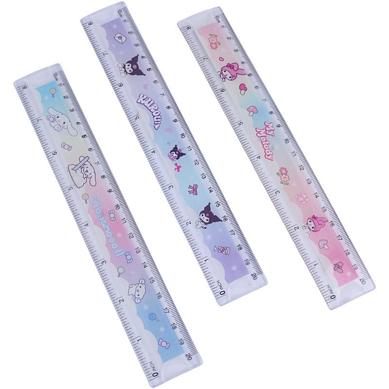 خط کش پلاستیکی طرح عروسکی NO.020 20cm