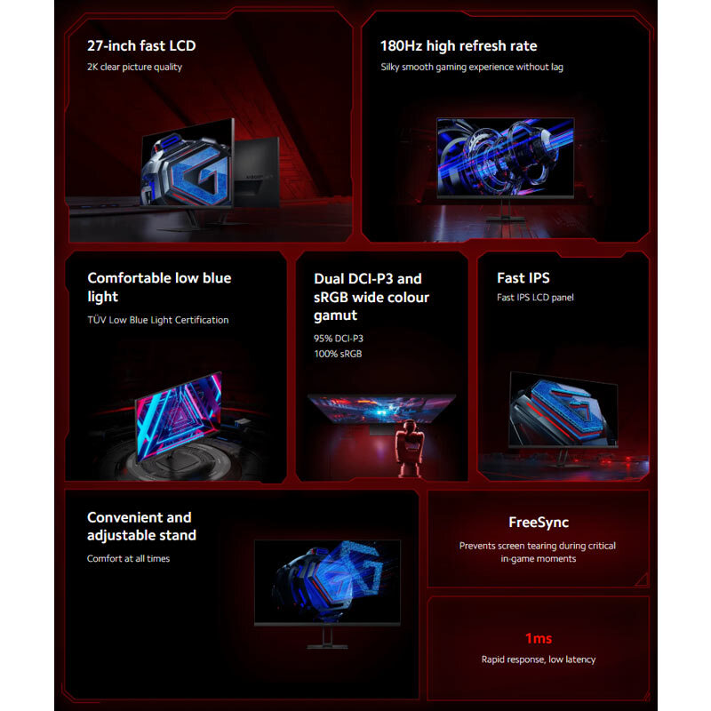 مانیتور گیمینگ شیائومی G27Qi سایز 27 اینچ