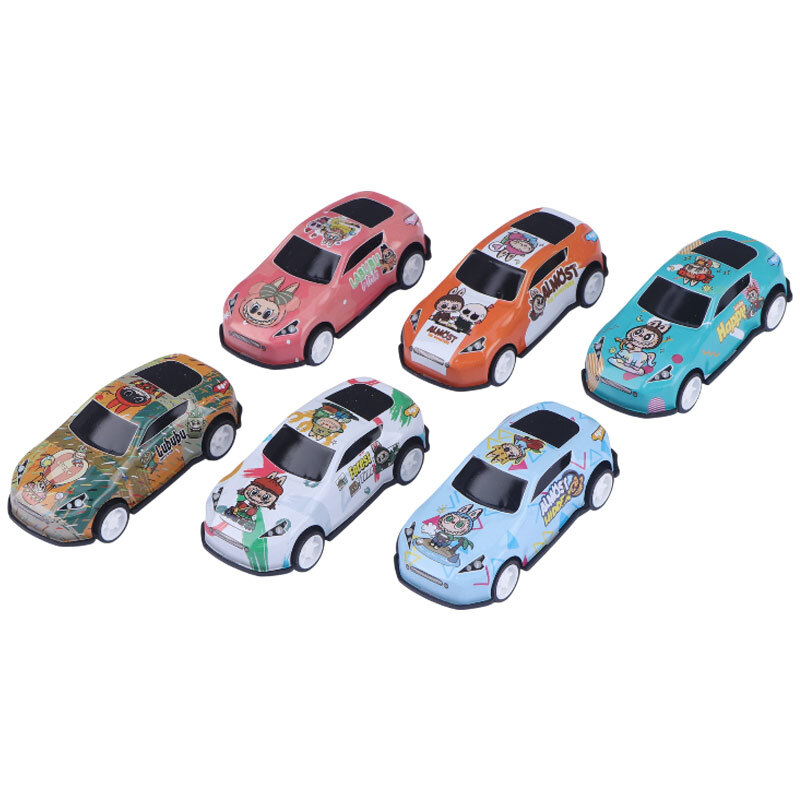 ماشین اسباب بازی فلزی لبوبو و کرومی NO.689-4 بسته 10 عددی