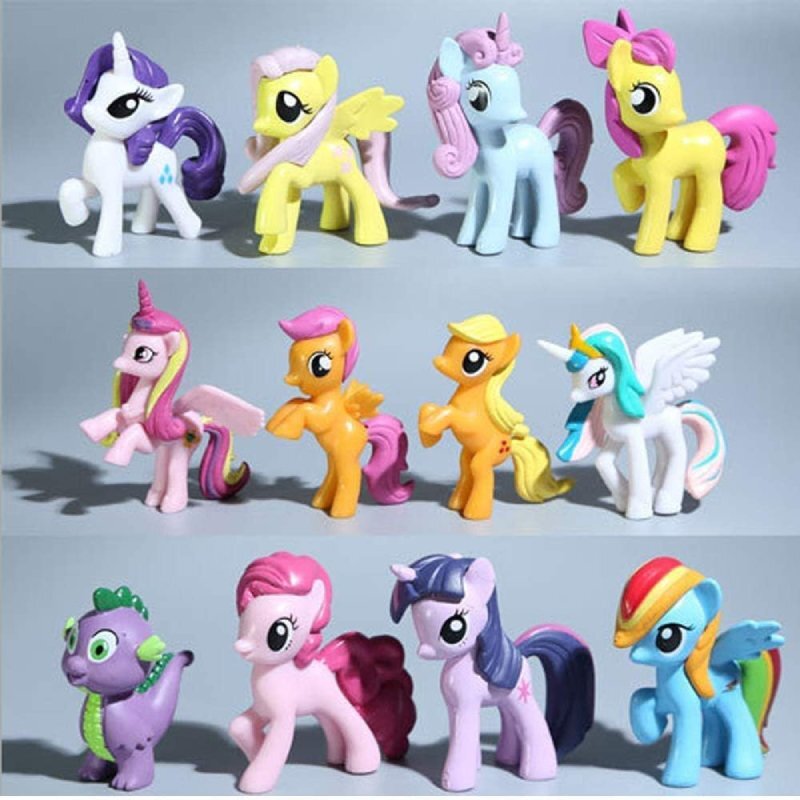 اکشن فیگور طرح My Little Pony کد 1094/2416 بسته 12 عددی