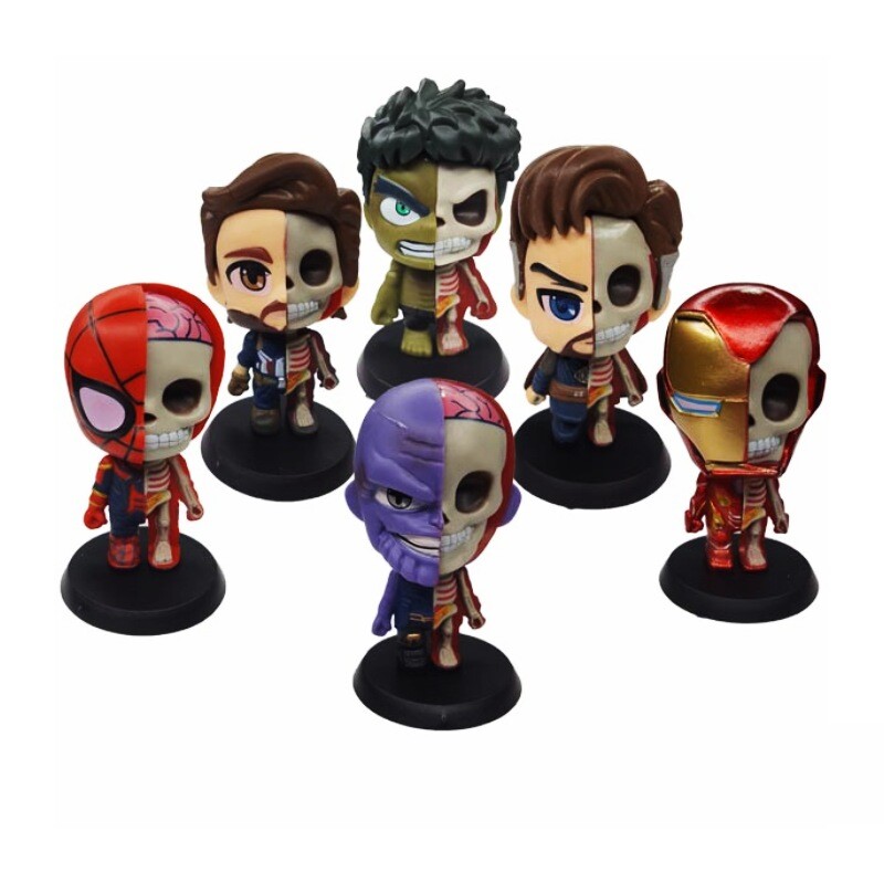 اکشن فیگور طرح اونجرز اسکلتی کد 61382 بسته 6 عددی