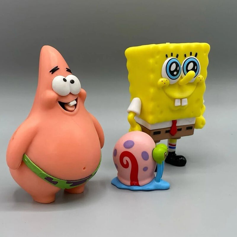 اکشن فیگور طرح باب اسفنجی شلوار مربعی کد 99298 بسته 3 عددی