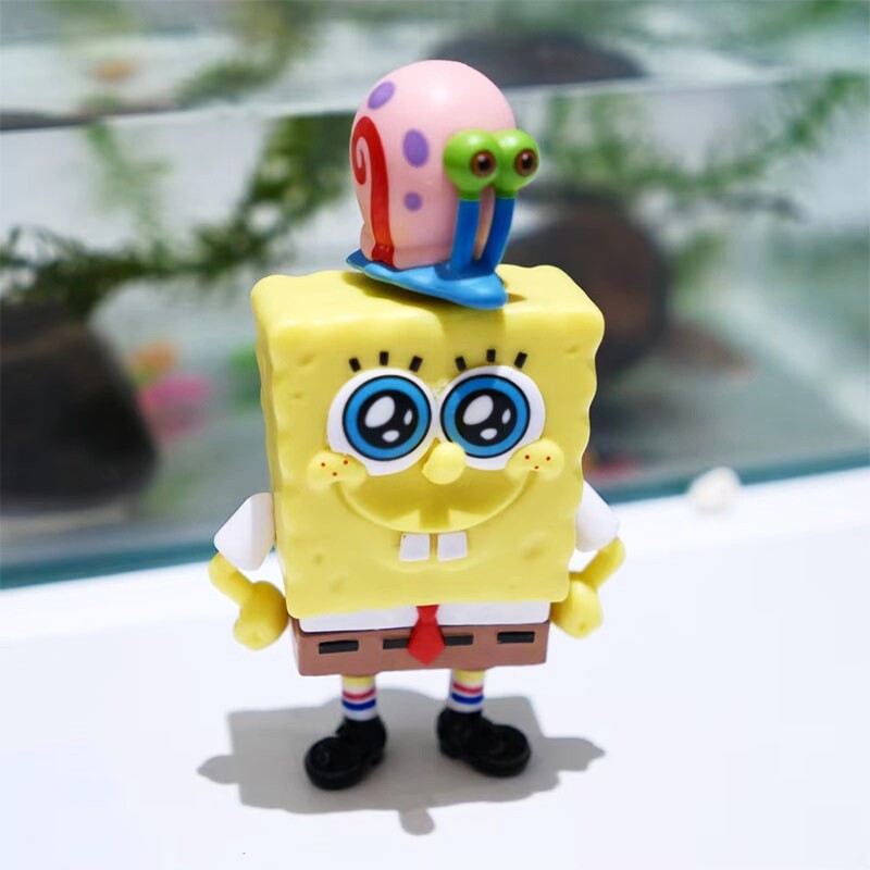 اکشن فیگور طرح باب اسفنجی شلوار مربعی کد 99298 بسته 3 عددی