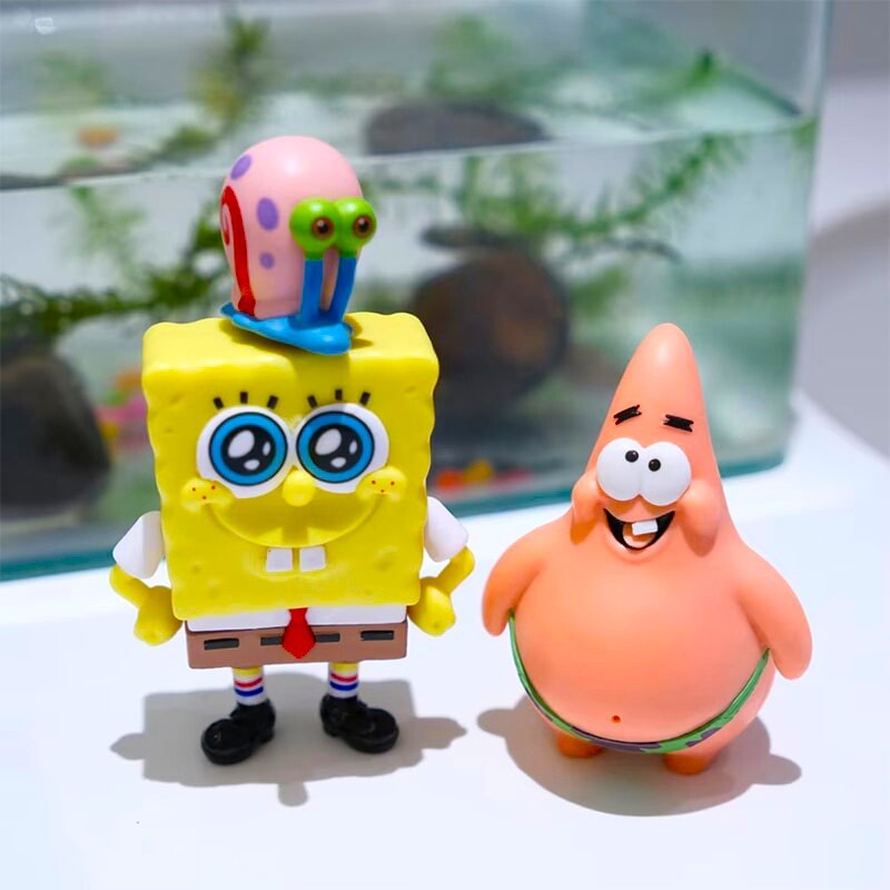 اکشن فیگور طرح باب اسفنجی شلوار مربعی کد 99298 بسته 3 عددی