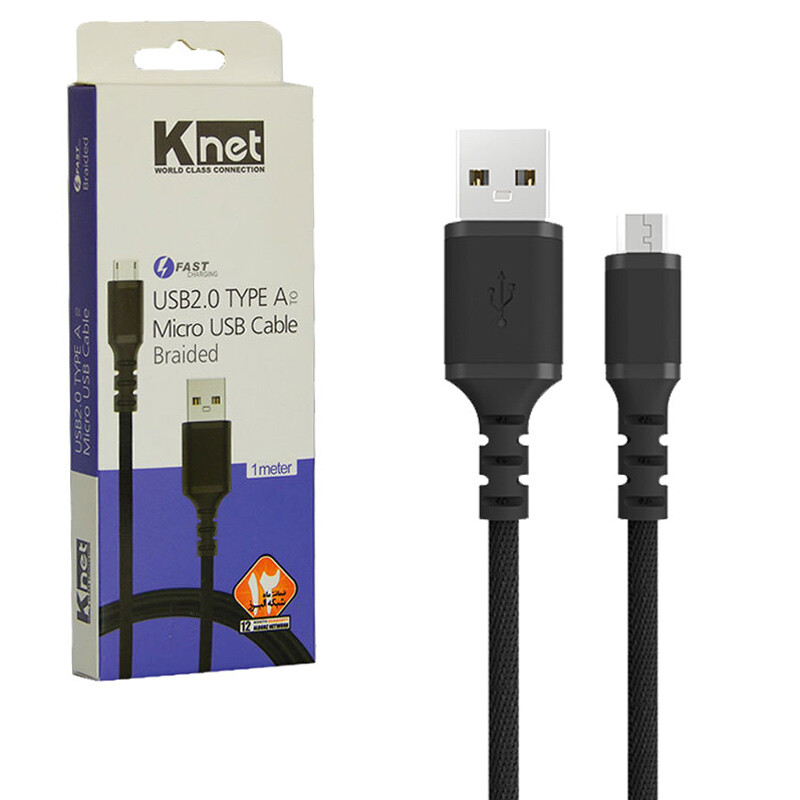 کابل میکرو یو اس بی فست شارژ کی نت K-C538 طول 1 متر