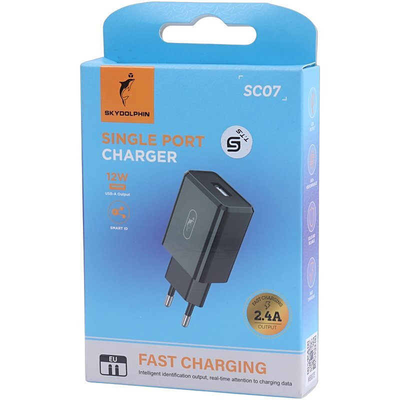 شارژر دیواری 12 وات اسکای دلفین SC07 2.4A