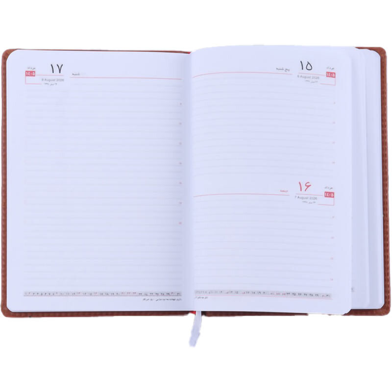 سالنامه چرم 1405 طرح دو رنگ