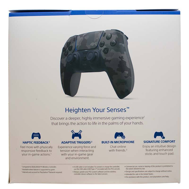 جعبه خالی دسته کنسول PS5 Grey Camouflage