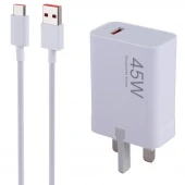 شارژر دیواری 45 وات شیائومی MDY-17-EG PD 4.1A سرجعبه + کابل تایپ سی