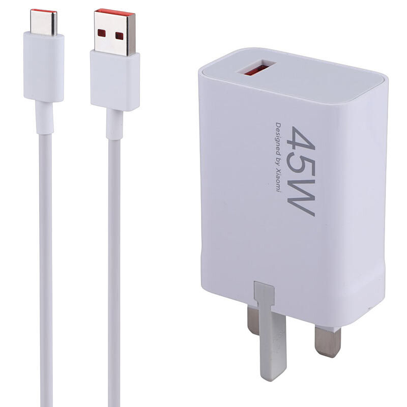 شارژر دیواری 45 وات شیائومی MDY-17-EG PD 4.1A سرجعبه + کابل تایپ سی