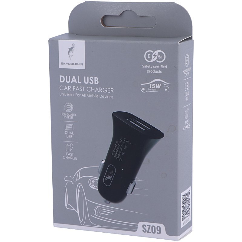 شارژر فندکی 12 وات اسکای دلفین SZ09