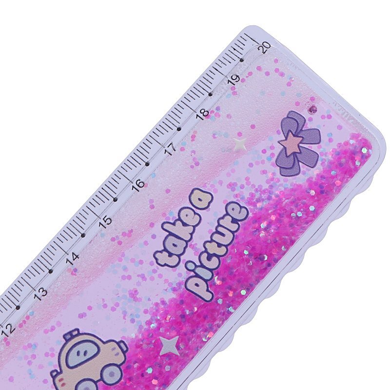 خط کش پلاستیکی طرح آکواریومی NO.200-8 20cm